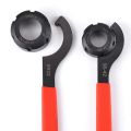 Coilover Wrench, Hook Wrenches Tools Set Shock Spanner Wrench Set C-Shape Spanner Adjustable Spanners Adjustment Tool. 