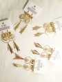 Choose Your Own 3 Pairs of Elegant Light Weight Fashion Drop Earrings | Trendy Gold-Tone Earrings Set for Girls & Women. 