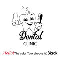 Cartoon Dental Wall Stickers Removable Wall Decals For Dental Clinic Decorative Wall Decals Wallpaper Stickers Murals ID#4814. 