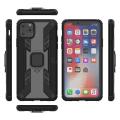 Apple iPhone 11 Pro MAX Back cover Predator Armor Metal Ring Grip Shockproof Dual Layer Rugged Hard Cover for Apple iPhone 11 Pro MAX - BLACK. 
