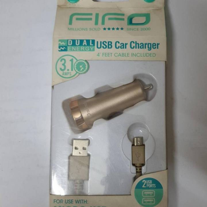 Fast Car charger 3.1A Fifo