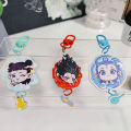 Cartoon Keychain Anime Nezha Figures Acrylic Keys Ring Accessories Key Chain Toy CHAINI. 