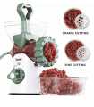 Stainless Steel Meat Chopper, Qeema Machine, Manual Meat Grinder Food Processor, Big Capacity, Compact Body Design Beautiful Durable... 