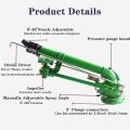 Ducar 100 Farm Irrigation Or Dedusting 20-41m Good Quality 2 inch Big Rain Sprinkler For Sale. 