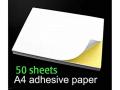 High Glossy Sticker Paper a4 Size 210mm x 297mm - 135g - Pack of 50 sheets. 