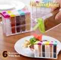 6PCS/Set Seasoning Boxes Plastic Spice Box Food Storage Kitchen Containers Hot. 