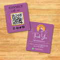 Customized QR code Business Card/Business Tags/Double Side Print/Single Side Print/Connect with me Social Media QR Code Business Card/Small Business Cards/Personalized logo Business Card/Black high quality Business Cards /Round Corners cards. 
