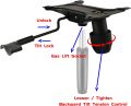 Office Chair Parts Tilt Control Metal Mechanism with 2.5mm thickness, 11 inch size for Office Chair Adjustable Seat (Imported Best Quality)/  Part Replacement , 11'' x 6.8" for Desk Chair Computer Chair Parts. 