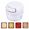 Manual Food Chopper - Mini Hand Pull Food Processor Garlic Press Mincer Vegetable Grinder. 