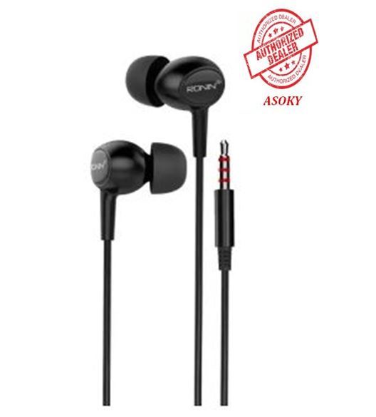 Ronin R-9 Crystal Clear Sound Handsfree with HD Speakers, High Elastic Wire, Remote and Microphone for Hassle-Free Calls