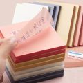 50Sheets Transparent Sticky Not  Waterproof Colorful Clear Memo Pad  Removable Self Adhesive Memo  Sticky Notes for Reading. 