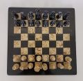 Marble Chess Set Handmade Onyx Full Chess Game Set.Comes in Rexine Box Packaging. Perfect for Gifting (Black Coral). 