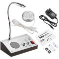 Talk back automaticity,Bank/Box Office Window Intercom Speaker, easy installation Dual-Way Talk Through Store Office Window Glass Counter Intercom Speaker System Window Microphone intercom speaker. 