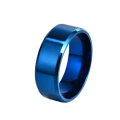 New Fashion Stainless Steel Rings for Men , women , boys and girls Wedding Jewelry Ring Cool Simple Band 8MM. 