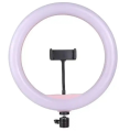 26cm Ring Light with 7ft Aluminium Tripod Stand & Mobile Holder | 3 Light Modes (White, Warm, Soft) | Adjustable Brightness | For TikTok, YouTube & Photography. 