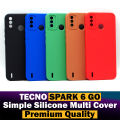 Tecno Spark 6 Go Back Cover Multicolour Soft Plain Case For Tecno Spark 6 Go. 