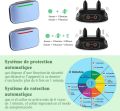 Prechkle Automatic Anti-Bark Collar for Dogs with Intelligent Bark Detection System, Water Resistance IP67, Sound, Vibration and Static, Rechargeable – Blue. 