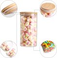 AKHPAL 6 Pack Glass Storage Jars with Airtight Bamboo Lids, 1400ML and 800ML Glass Kitchen Canisters , Clear Food Storage Jar Storage Containers for Coffee Bean, Candy, Sugar, Flour, Pasta, Nuts. 