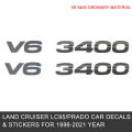 fit for Toyota land cruiser lc95/lc90/Prado car body color bar Decal whole v6 3400 car stickers. 