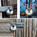 And Waterproof 70MM Stainless Steel Round Disc Storage Pad Lock Padlock Rustproof. 