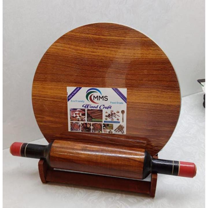 Chakla Belan with Stand, Rolling Pin, Wooden Chakla Belan with Stand for Kitchen, Chakla Belan Stand, Home and Kitchen.
