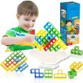 Techmanistan Tetra Tower Stacking Blocks Balance Game - Tetra Tower Game, Russian Building Blocks Game Stacking Game. 
