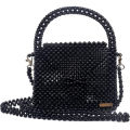 Hand Made Pearl Bags, Beaded Shoulder Bag Mini Flap Bag for Women Girl. 