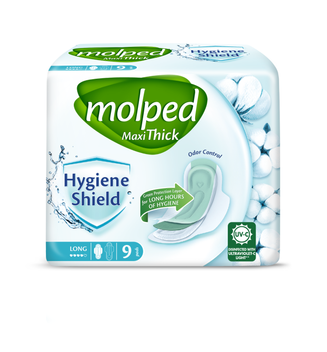 Molped Maxi Hygiene Shield Long - 9 Pads