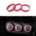 1 Pc Car Air Conditioning Control Switch AC Knob Decorative Ring for Mitsubishi ASX 2011-2021 Lancer Outlander Sport RVR. 
