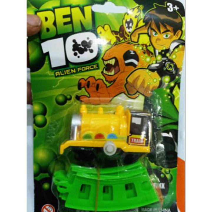 Mini Train Toy for Kids with Train track Ben 10 Alien Force Train