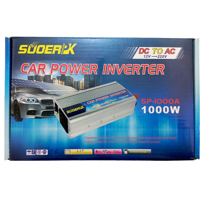 Original Suoer PK 12V 1000W Inverter SP-500A 12V DC to 220VAC