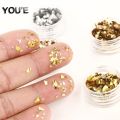 【Beauty Code】Gold Silver Glitter Nail Sticker Transfer Flake Full Cover Weed Leaf  Decal Decor Decoration Manicure. 