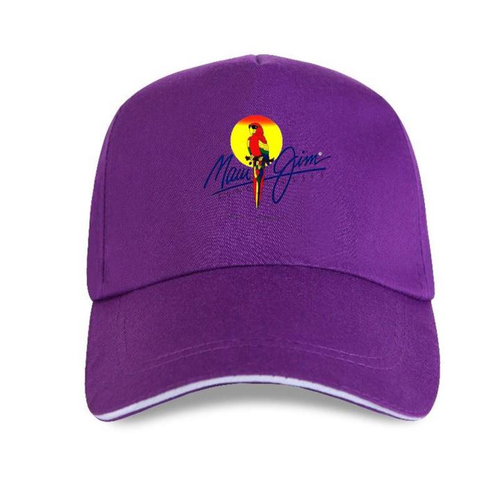 【LuckyBabyFans Store】Maui Jim Hawaii Parrot Baseball cap XL White Breathable Men Tops