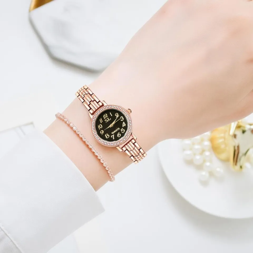 Luxury Ladies Watch Diamond Girls Bracelet Chain Watch For Women