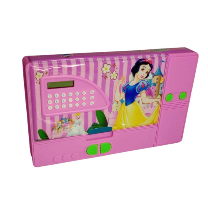 Jumbo Geometry Pencil Box | Kids geometry box | Snow white geometry box with calculator | Calculator geometry box | Girls geometry box