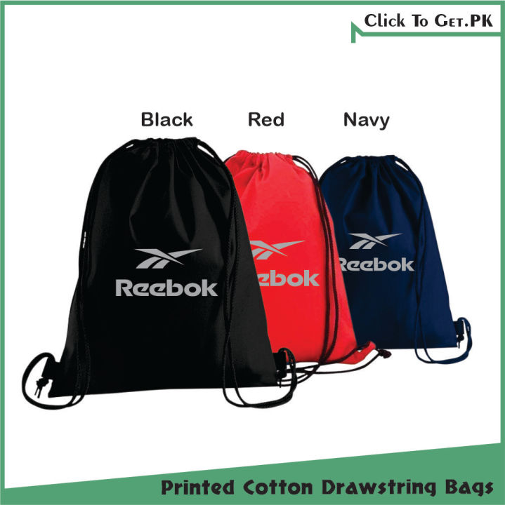 Printed String Bags, Cotton Drawstring Bags Durable Backpacks, String Bags for Gym Sport Trip, Backpack Bags for Sports Bag University College School Bag for Men & Women