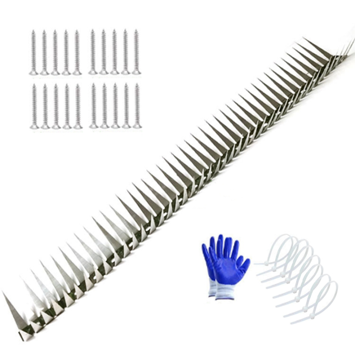 Anti Rat Snake Squirrel Baffle Blocks the Rat Crawling Natural Gas Water Pipe Air Conditioning Stab Cover Spikes Easy Install 1m