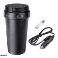 350ml 12V Stainless Steel Car Heating Cup Electric Water Cup Display Temperature Intelligent Thermal Insulation Mug. 