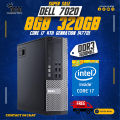 Core i7 4th Gen (4770) upto 3.9Ghz 8Threads Dell Optiplex 7020 Desktop With 8GB\12GB\16GB Ram & 320GB\500GB\1000GB HARD. 