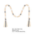 Wooden Beads String Lightweight Fine Workmanship Wooden Beads String. 