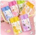 Cartoon Chocolate Design Eraser Kawaii Mini Eraser Student Painting Writing Pencil Eraser Stationery For School Office Supplies. 