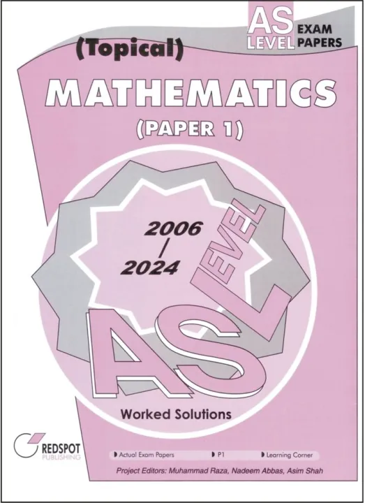 Ms Topical Math AS Level Topical Mathematics Paper 1 (P1) | Daraz.pk