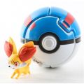 AAY-Throw Automatically Bounce Pokeball With Pokemon Pikachu Anime Action. 
