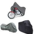 Universal Double Coated Waterproof Bike Cover, Scratch & Dust Proof Bike Parking Cover, Top/ Bike Cover for Honda CD 70, Bike Cover for 125, Black and Silver. 