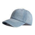 Casual Washed Cotton Baseball Cap Men Solid Black Blue Denim Dad Hat Visor Spring Summer Outdoor Travel Trucker Caps Adjustable. 