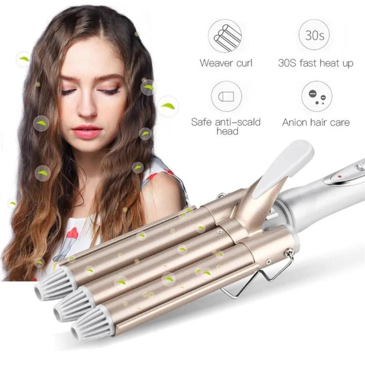 Professional Hair Tools Curling Iron Ceramic Triple Barrel Hair Styler Hair Waver Styling Tools Hair Curlers Electric Curling