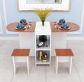 The Simplicity Of The Household Foldable Family Dining Room Table And Chairs. 