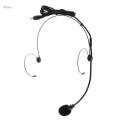 Double Ear Hook Headset Mic Microphone 3.5mm Straight + Right Angle. 