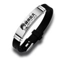Anime My Hero Academia ID Bracelet Stainless Steel Silicone Bracelets Trendy Midoriya Izuku Bakugou Katsuki Bangles Jewelry. 