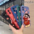 chenyyka For Oneplus 7 Pro 7T Pro Case Fashion Crayon Shin Chan Pattern Soft Phone Cases Thin Side Square Edge Casing Pattern Silicone Softcase Cover Shockproof Protection Cases. 